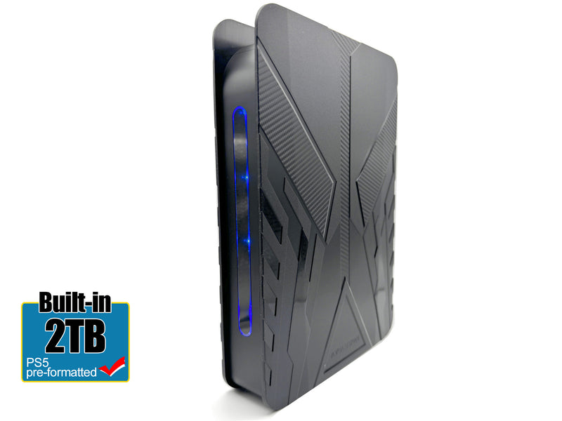 Avolusion PRO-T8 Series 2TB USB 3.0 External Gaming Hard Drive for PS5 Game Console (Black) - 2 Year Warranty