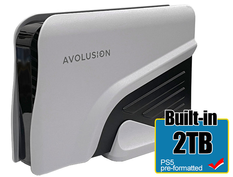 Avolusion 2TB PRO-Z series External Gaming Hard Drive for PS5/PS4 - 2 Year Warranty