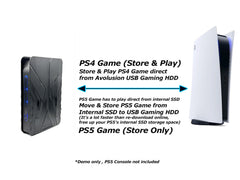 Avolusion PRO-T8 Series 4TB USB 3.0 External Gaming Hard Drive for PS5 Game Console (Black) - 2 Year Warranty