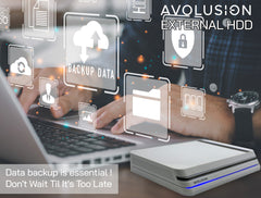 Avolusion PRO-X Series 8TB USB 3.0 External Hard Drive for WindowsOS Desktop PC / Laptop (White) - 2 Year Warranty