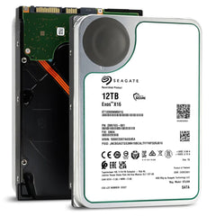 Seagate Exos X16 ST12000NM001G 12TB 7200RPM SATA 6Gb/s 256MB Cache 512e/4Kn 3.5-Inch Enterprise Hard Drive - 5 Year Warranty