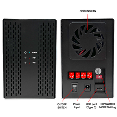 Avolusion PRO-T2 Series Dual Bay JBOD USB 3.0 External Hard Drive - 2 Year Warranty